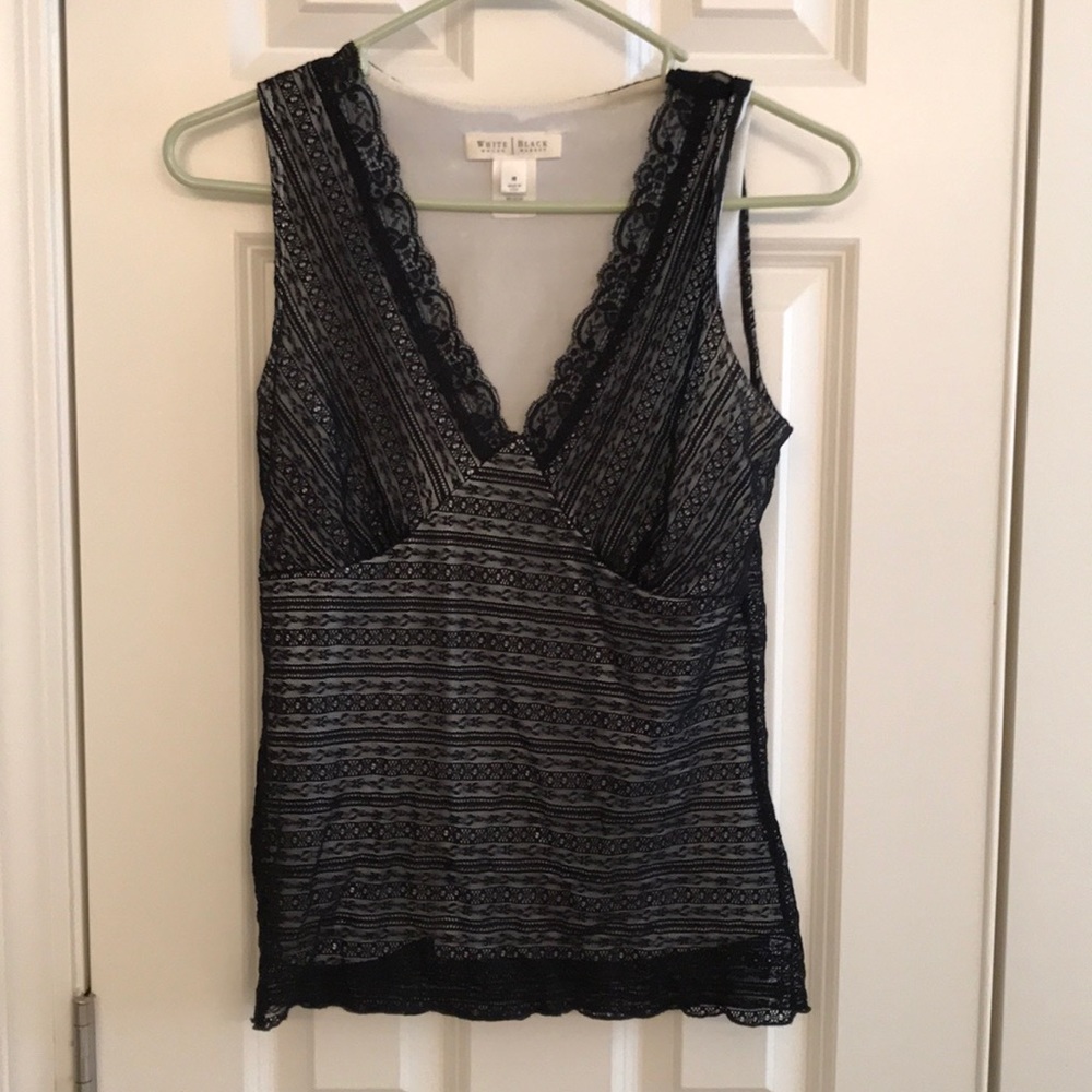 White House Black Market Black Tank Top